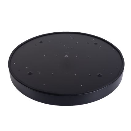 LED prigušiva stropno svetlo LED/30W/230V 3000-6500K prečnik 30 cm crna + daljinski upravljač