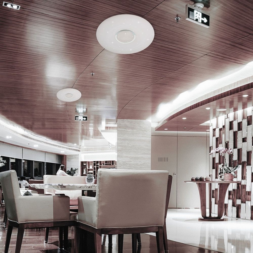 LED prigušiva plafonsko svetlo LED/40W/230V 3000/4000/6500K prečnik 39 cm + daljinski upravljač