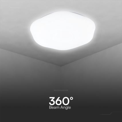 LED prigušiva stropna svetiljka LED/40W/230V 3000-6500K 40 cm bela + daljinski upravljač