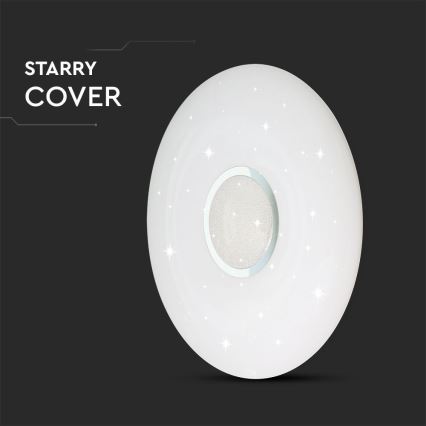 LED prigušiva stropna lampa LED/40W/230V 3000K/4000K/6500K prečnik 49 cm + daljinski upravljač