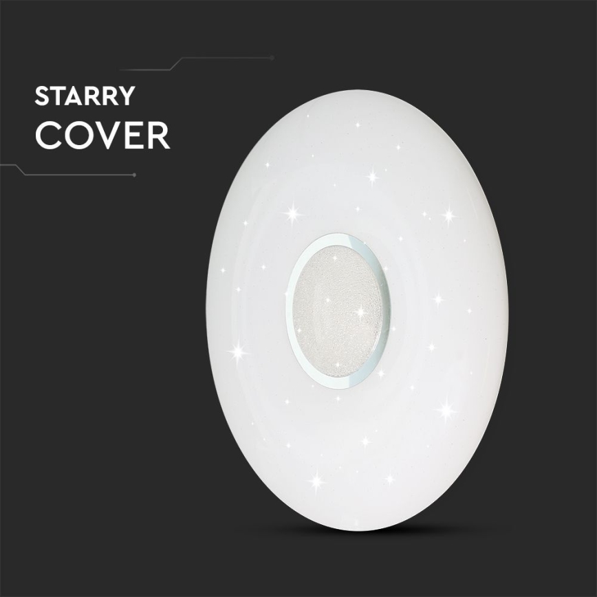 LED prigušiva stropna lampa LED/40W/230V 3000K/4000K/6500K prečnik 49 cm + daljinski upravljač