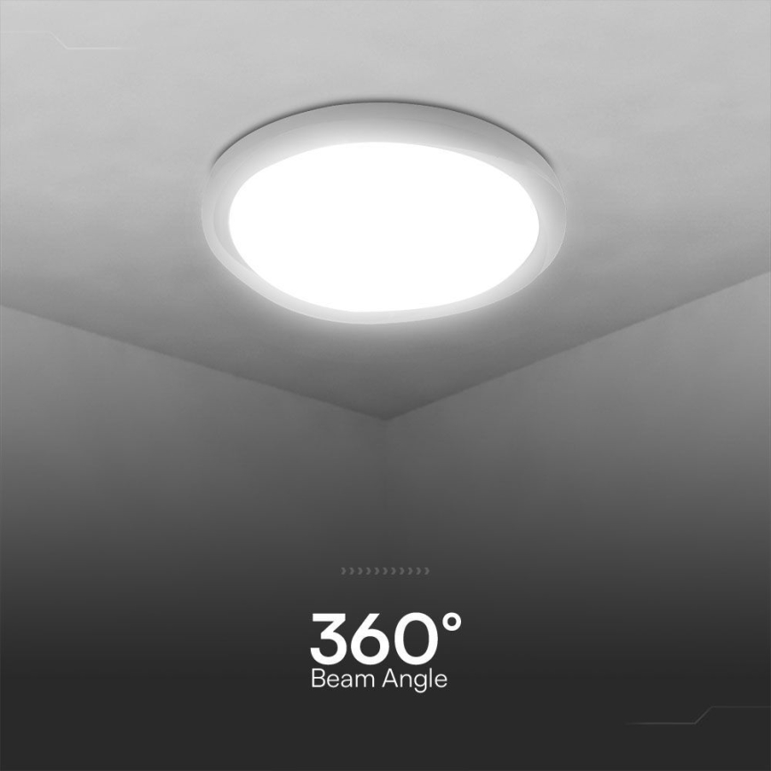 LED prigušiva stropna svetiljka LED/60W/230V 3000-6500K 49,2 cm bela + daljinski upravljač