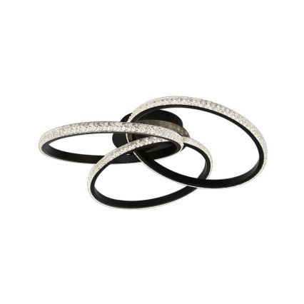 LED prigušiva stropna svetiljka LED/70W/230V 3000-6500K crna + daljinski upravljač