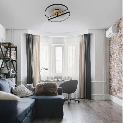 LED prigušiva plafonska lampa LED/75W/230V 3000-6500K bukva + daljinski upravljač