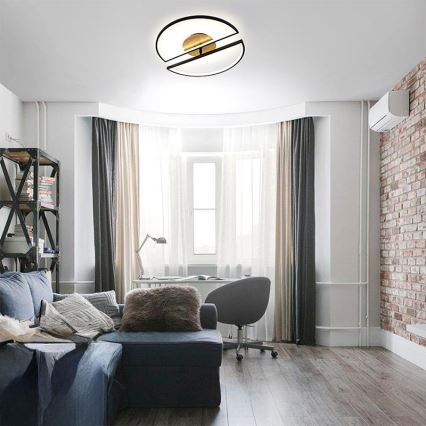 LED prigušiva plafonska lampa LED/75W/230V 3000-6500K bukva + daljinski upravljač