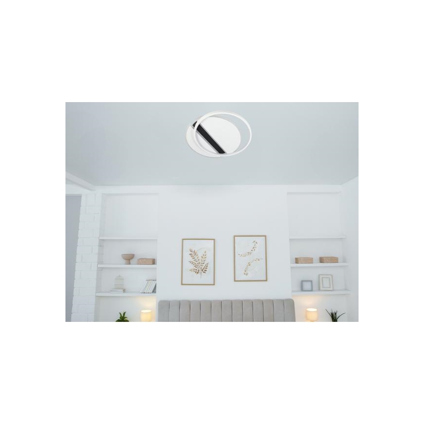 LED prigušiva stropna svetiljka LED/80W/230V 3000-6500K bela + daljinski upravljač