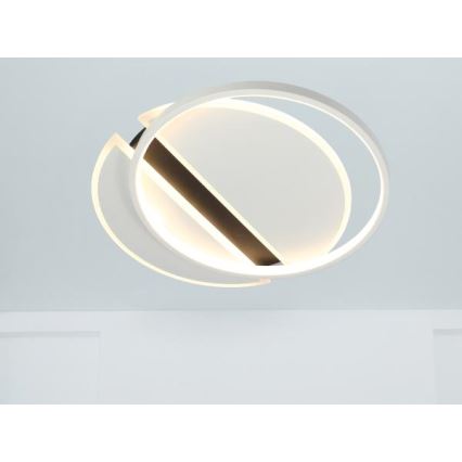 LED prigušiva stropna svetiljka LED/80W/230V 3000-6500K bela + daljinski upravljač