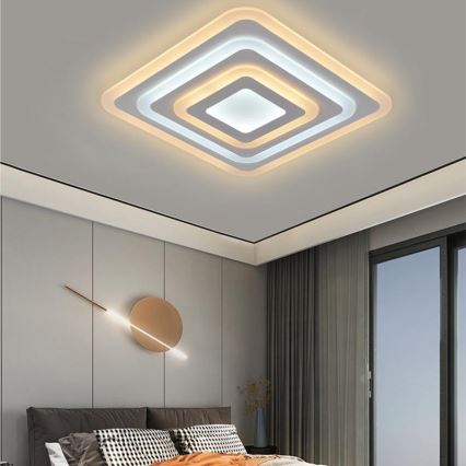 LED prigušiva plafonska lampa LED/80W/230V 3000-6500K + daljinski upravljač