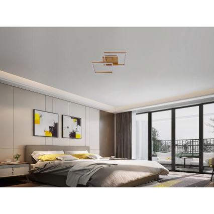 LED prigušiva stropna svetiljka LED/80W/230V 3000-6500K + daljinski upravljač