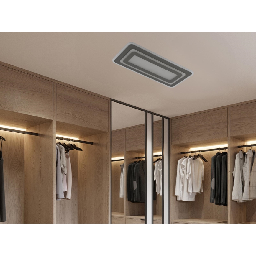 LED prigušiva stropna svetiljka LED/85W/230V 3000-6500K siva + daljinski upravljač