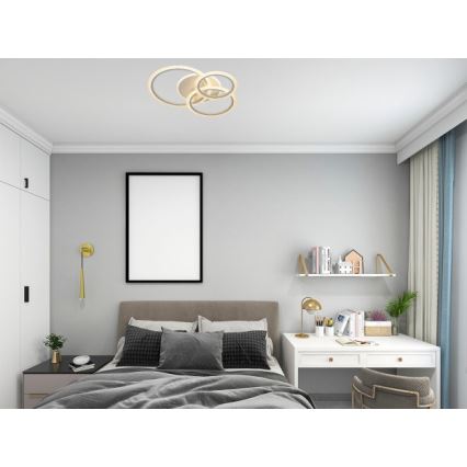 LED prigušiva stropna svetiljka LED/90W/230V 3000-6500K + daljinski upravljač