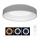 LED prigušiva stropna svetiljka NEST LED/40W/230V 3000-6500K siva + daljinski upravljač