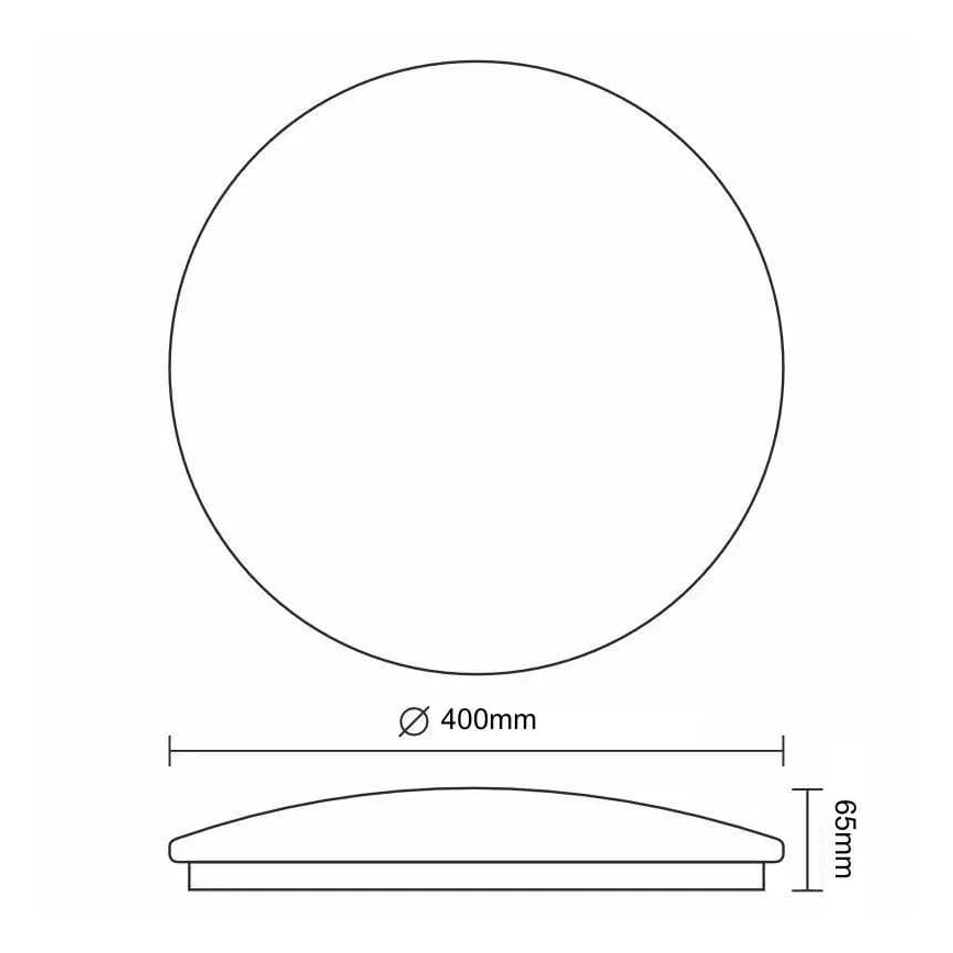 LED prigušiva stropna svetiljka OPAL LED/36W/230V 3000-6500K prečnik 40 cm + daljinski upravljač