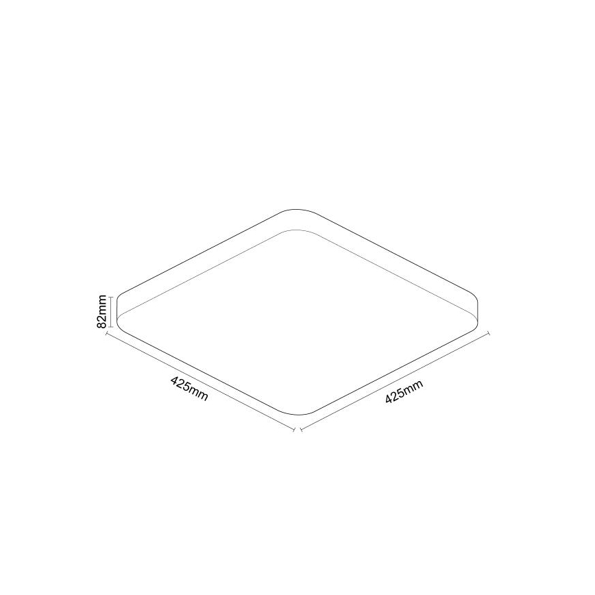 LED prigušiva plafonska svetiljka OPAL LED/48W/230V 2700-6500K Wi-Fi Tuya bela + daljinski upravljač