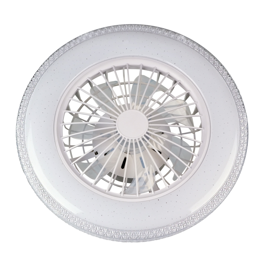 LED prigušiva plafonska svetiljka sa ventilatorom EGYPT LED/48W/230V 3000-6500K bela + daljinski upravljač