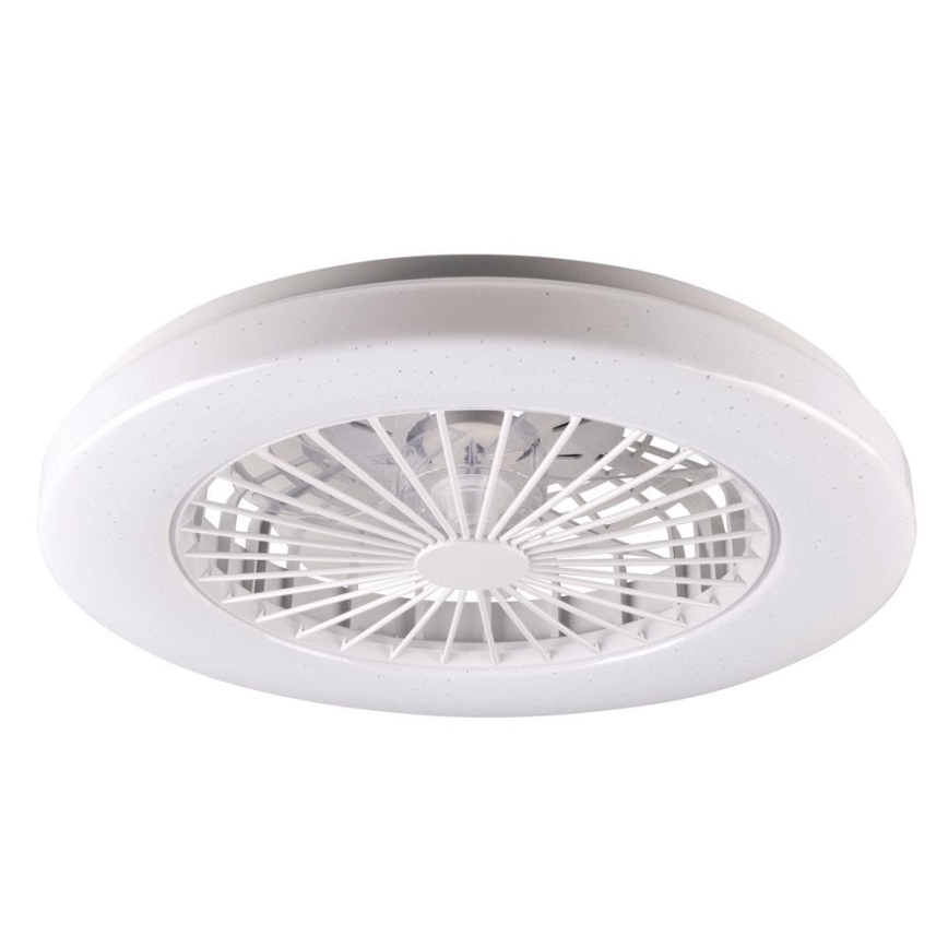 LED prigušiva stropno svetlo sa ventilatorom LIBYA LED/48W/230V 3000-6500K belo + daljinski upravljač