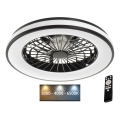 LED prigušiva stropna svetiljka sa ventilatorom PLAVE LED/48W/230V 3000/4000/6500K + daljinski upravljač