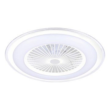 LED prigušiva stropna svetiljka sa ventilatorom ZONDA LED/48W/230V 3000-6000K bela + daljinski upravljač