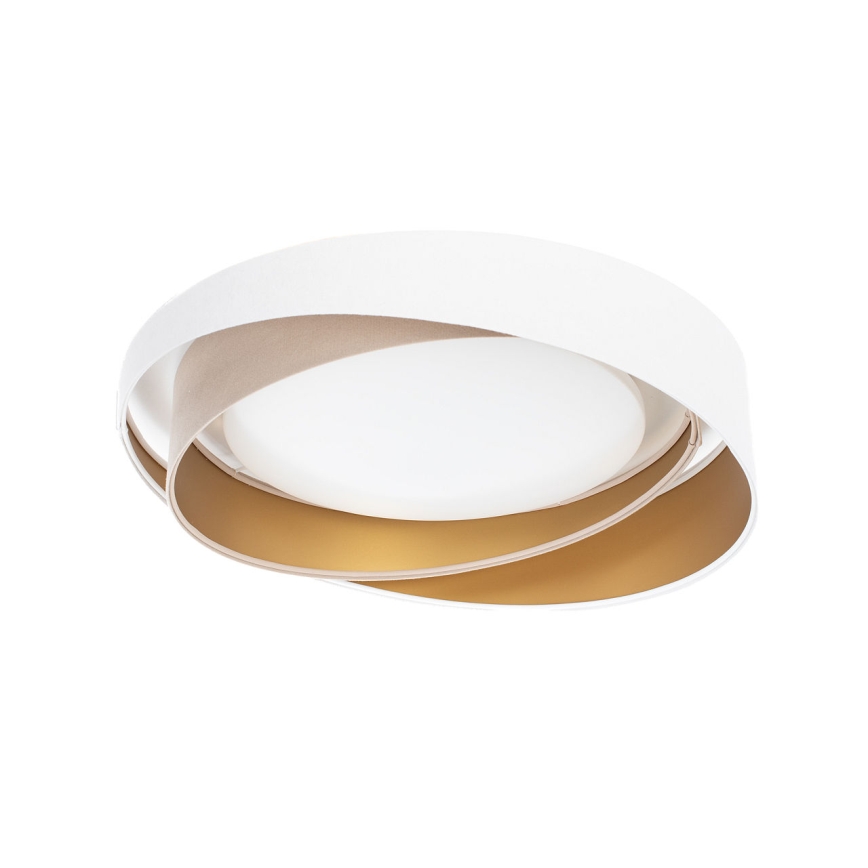 LED prigušiva plafonska svetiljka SMART GALAXY MODERN LED/24W/230V 3000-6500K pr. 55 cm bela/bež/zlatna + daljinski upravljač