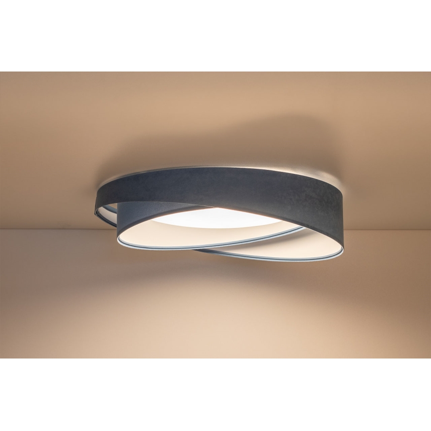 LED prigušiva plafonska svetiljka SMART GALAXY MODERN LED/24W/230V 3000-6500K prečnik 55 cm plava + daljinski upravljač