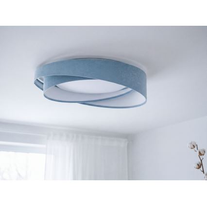 LED prigušiva plafonska svetiljka SMART GALAXY MODERN LED/24W/230V 3000-6500K prečnik 55 cm plava + daljinski upravljač