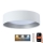 LED prigušiva stropna svetiljka SMART GALAXY LED/24W/230V prečnik 45 cm 2700-6500K Wi-Fi Tuya bela/srebrna + daljinski upravljač