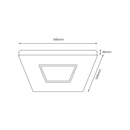 LED prigušiva plafonsko svetlo SPARKY LED/65W/230V 3000-6000K + daljinski upravljač