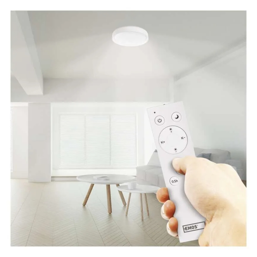 LED prigušiva plafonsko svetlo GoSmart LED/45W/230V prečnik 50 cm 2700-6500K Wi-Fi Tuya + daljinski upravljač