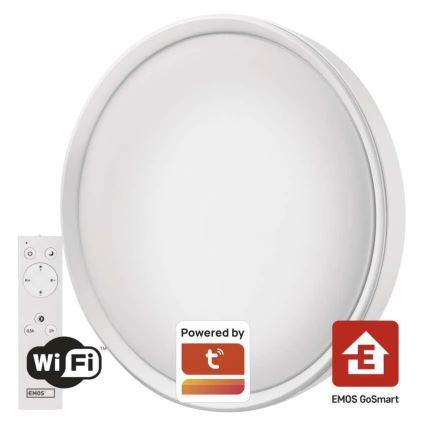 LED prigušiva plafonsko svetlo GoSmart LED/45W/230V prečnik 50 cm 2700-6500K Wi-Fi Tuya + daljinski upravljač