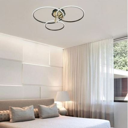 LED prigušiva stropno svetlo LED/64W/230V 3000-6500K + daljinski upravljač