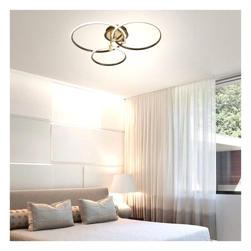 LED prigušiva stropno svetlo LED/64W/230V 3000-6500K + daljinski upravljač