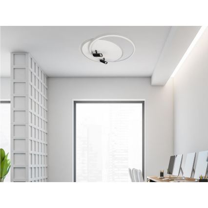 LED prigušiva stropno svetlo LED/65W/230V 3000-6500K bela + daljinski upravljač