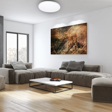 LED prigušiva stropna svetiljka SIENA LED/68W/230V + daljinski upravljač