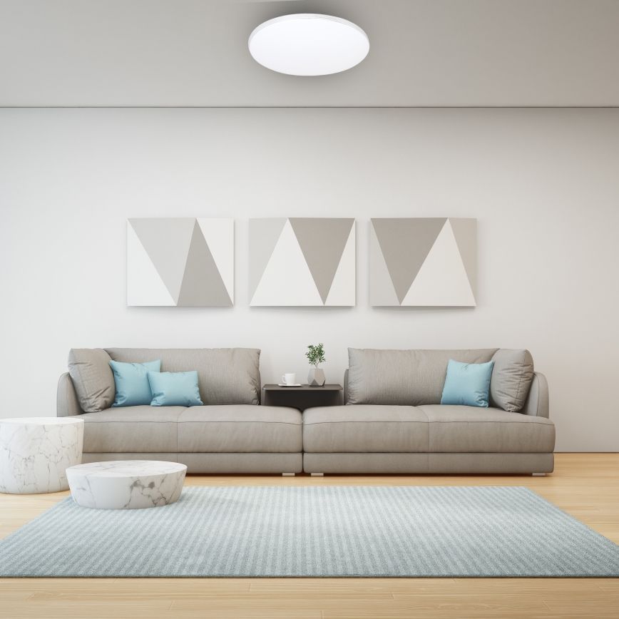 LED prigušiva stropna svetiljka SIENA LED/68W/230V + daljinski upravljač