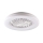 LED prigušiva stropno svetlo sa ventilatorom LIBYA LED/48W/230V 3000-6500K belo + daljinski upravljač