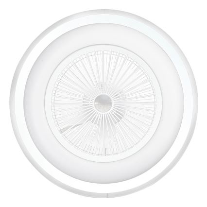LED prigušiva plafonska svetiljka sa ventilatorom ZONDA LED/48W/230V 3000-6000K bela + daljinski upravljač