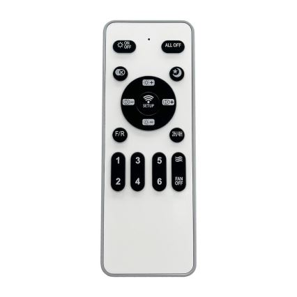 LED prigušiva plafonska svetiljka sa ventilatorom ZONDA LED/48W/230V 3000-6000K bela + daljinski upravljač