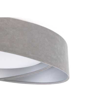 LED prigušiva plafonska svetiljka SMART GALAXY MODERN LED/24W/230V 3000-6500K prečnik 55 cm siva/srebrna + daljinski upravljač