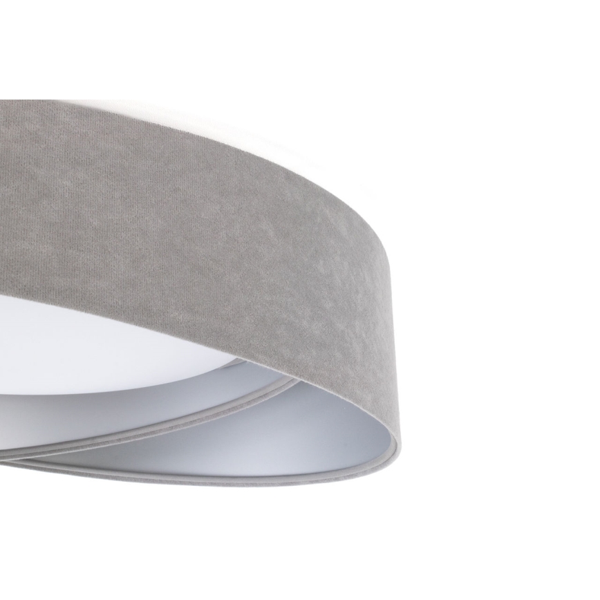 LED prigušiva plafonska svetiljka SMART GALAXY MODERN LED/24W/230V 3000-6500K prečnik 55 cm siva/srebrna + daljinski upravljač