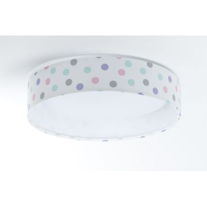 LED prigušiva dečija plafonska svetiljka SMART GALAXY KIDS LED/24W/230V 3000-6500K sa šarenim tačkicama + daljinski upravljač