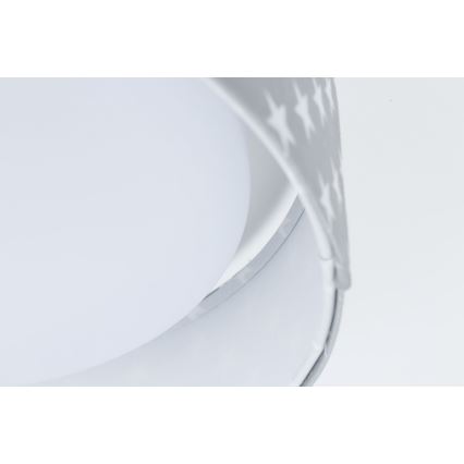 LED prigušiva dečje stropno svetlo SMART GALAXY KIDS LED/24W/230V 3000-6500K zvezdice siva/bela + daljinski upravljač