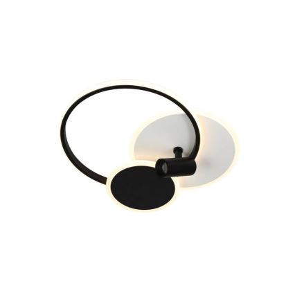 LED prigušiva stropno svetlo LED/65W/230V 3000-6500K belo/crno + daljinski upravljač