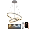 LED prigušiva svetiljka na sajli LED/135W/230V 3000-6500K prečnik 60 cm + daljinski upravljač