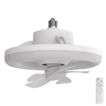 LED prigušiva svetiljka sa ventilatorom LED/30W/230V 3000-6500K bela + daljinski upravljač