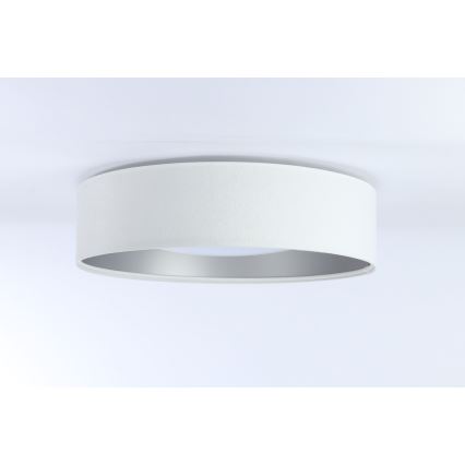 LED prigušiva stropna svetiljka SMART GALAXY LED/24W/230V prečnik 45 cm 2700-6500K Wi-Fi Tuya bela/srebrna + daljinski upravljač