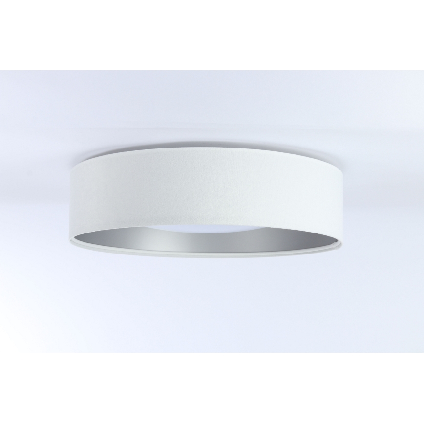 LED prigušiva stropna svetiljka SMART GALAXY LED/24W/230V prečnik 45 cm 2700-6500K Wi-Fi Tuya bela/srebrna + daljinski upravljač