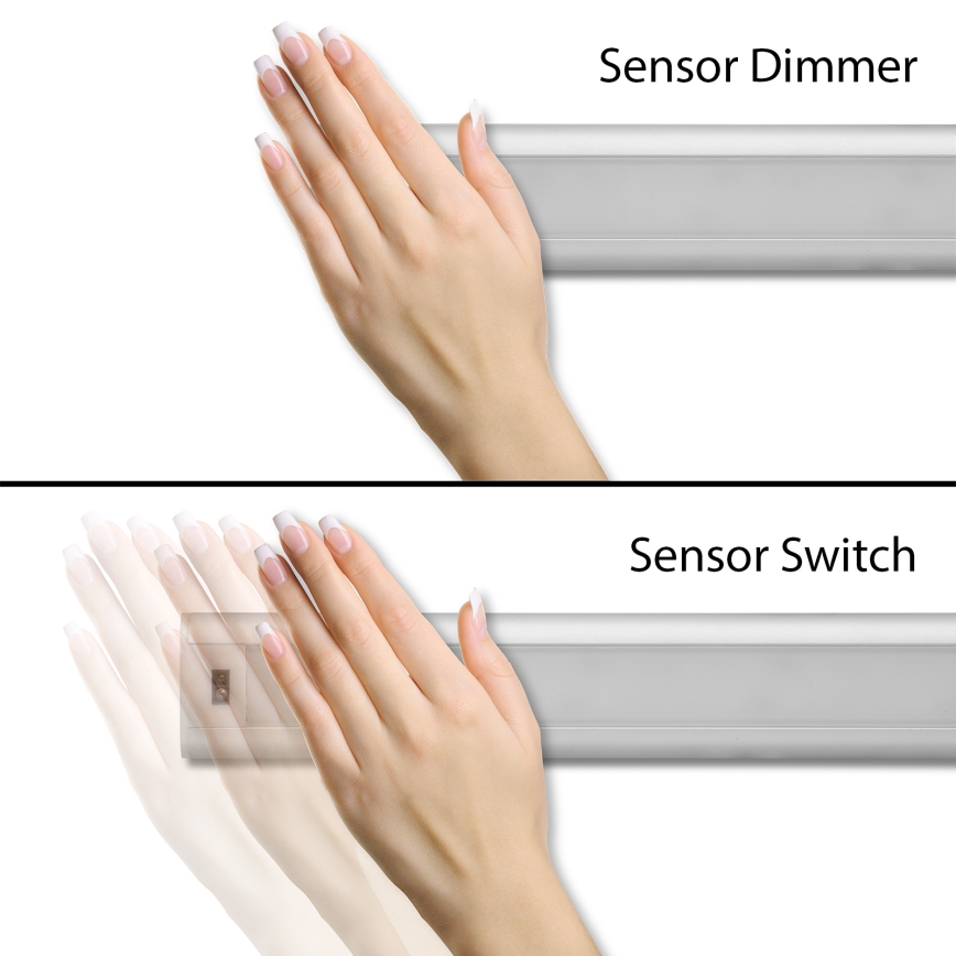 LED prigušiva svetiljka za ispod ormarića sa senzorom LED/9W/12/230V 4000K