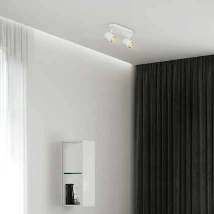 LED prigušiva tačkasta svetiljka MANU 2xGU10/5,8W/230V bela