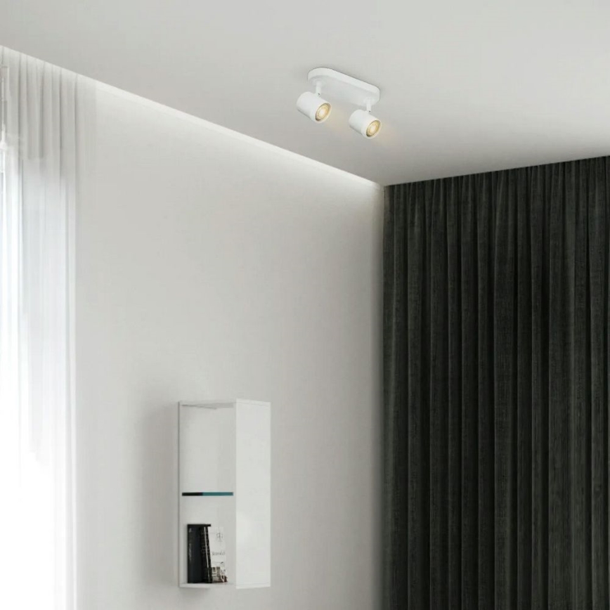 LED prigušiva tačkasta svetiljka MANU 2xGU10/5,8W/230V bela