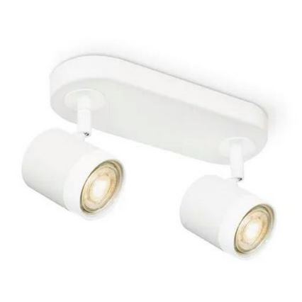 LED prigušiva tačkasta svetiljka MANU 2xGU10/5,8W/230V bela